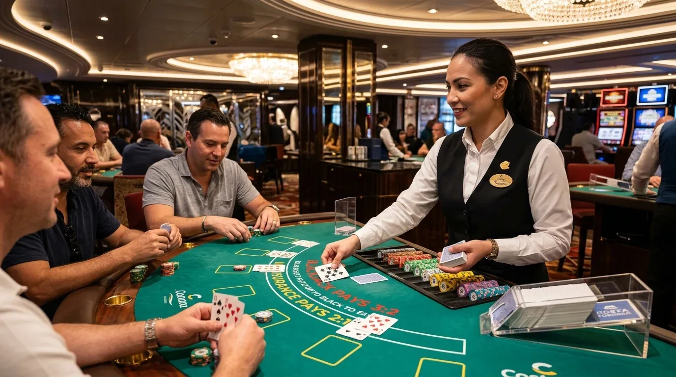 Mesa de Blackjack en Casino Costa Toscana