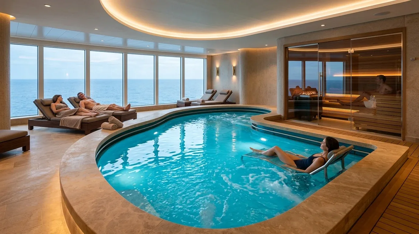 Solemio Spa pool on Costa Toscana